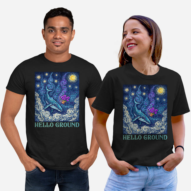 Falling Through A Starry Sky-Unisex-Basic-Tee-kg07