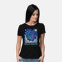 Falling Through A Starry Sky-Womens-Basic-Tee-kg07