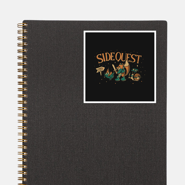 Side Quest Main Quest-None-Glossy-Sticker-Estudio Horta
