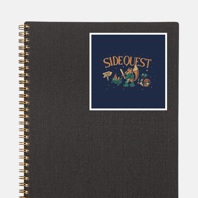Side Quest Main Quest-None-Glossy-Sticker-Estudio Horta