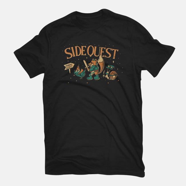 Side Quest Main Quest-Womens-Basic-Tee-Estudio Horta