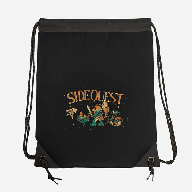 Side Quest Main Quest-None-Drawstring-Bag-Estudio Horta