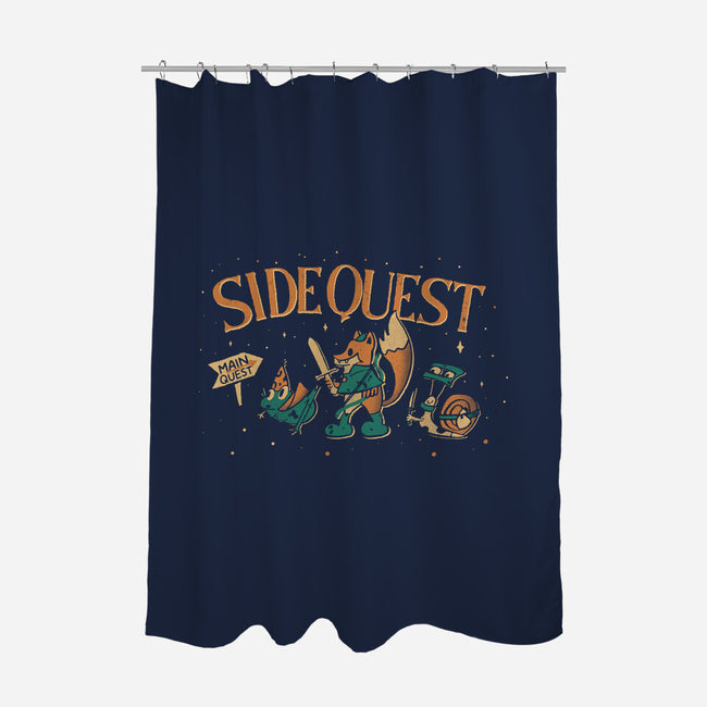 Side Quest Main Quest-None-Polyester-Shower Curtain-Estudio Horta