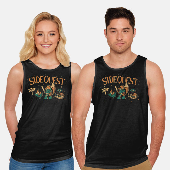 Side Quest Main Quest-Unisex-Basic-Tank-Estudio Horta