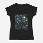 Starry Way-Womens-V-Neck-Tee-zascanauta