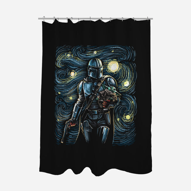 Starry Way-None-Polyester-Shower Curtain-zascanauta