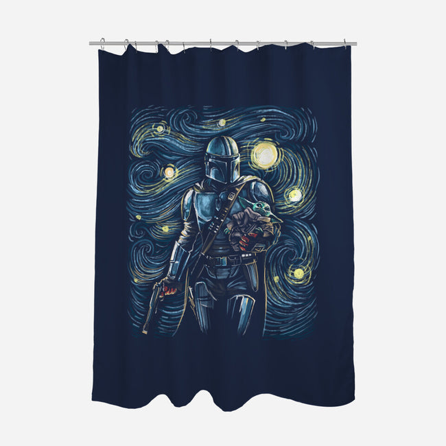 Starry Way-None-Polyester-Shower Curtain-zascanauta