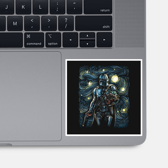 Starry Way-None-Glossy-Sticker-zascanauta