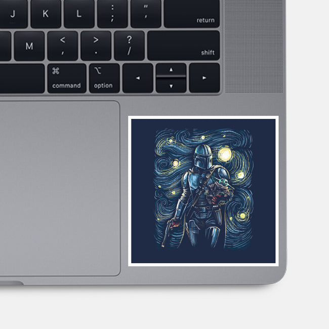 Starry Way-None-Glossy-Sticker-zascanauta
