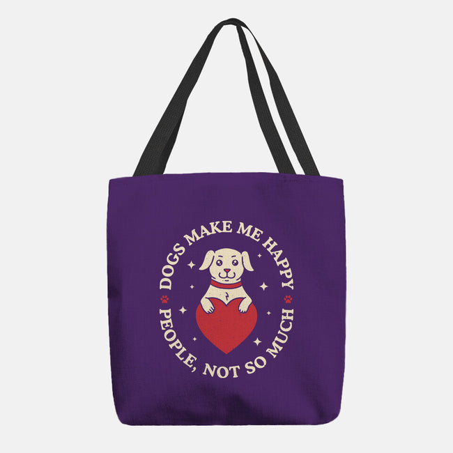 Dogs Make Me Happy-None-Basic Tote-Bag-brunopires