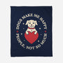 Dogs Make Me Happy-None-Fleece-Blanket-brunopires