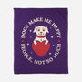 Dogs Make Me Happy-None-Fleece-Blanket-brunopires