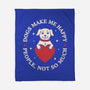Dogs Make Me Happy-None-Fleece-Blanket-brunopires