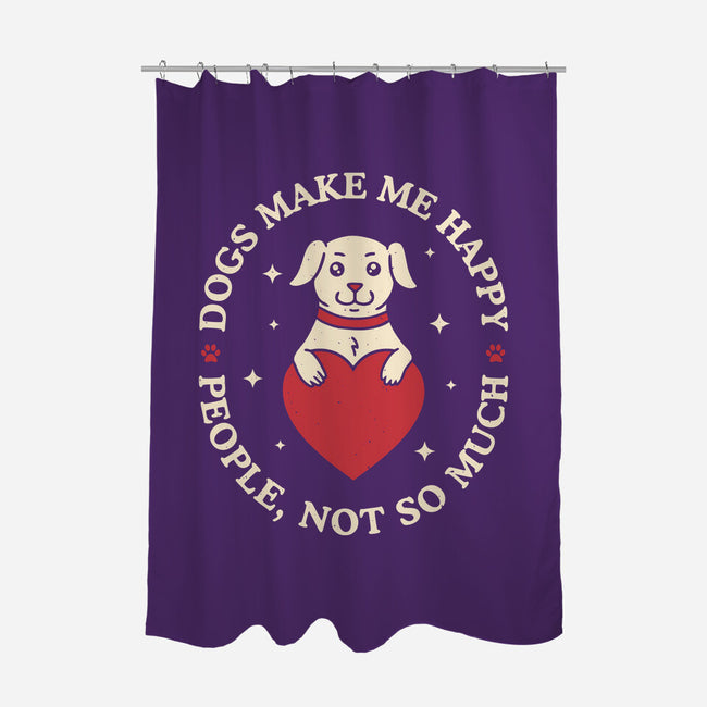 Dogs Make Me Happy-None-Polyester-Shower Curtain-brunopires