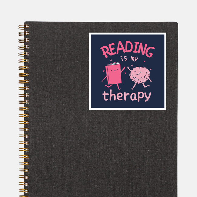 Reading Is My Therapy-None-Glossy-Sticker-brunopires