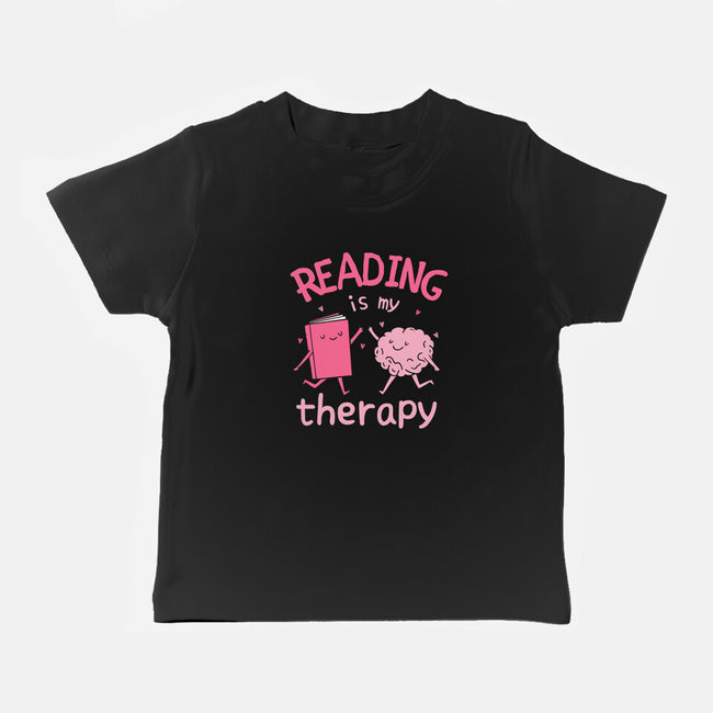 Reading Is My Therapy-Baby-Basic-Tee-brunopires