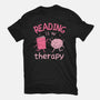 Reading Is My Therapy-Womens-Fitted-Tee-brunopires