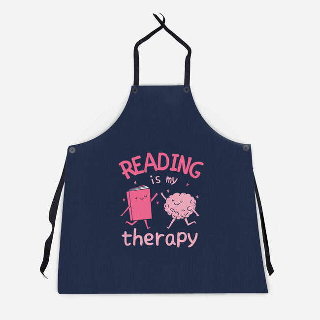 Reading Is My Therapy-Unisex-Kitchen-Apron-brunopires