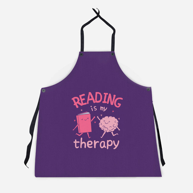 Reading Is My Therapy-Unisex-Kitchen-Apron-brunopires