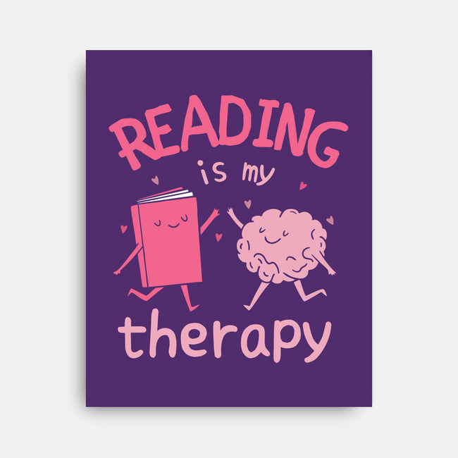 Reading Is My Therapy-None-Stretched-Canvas-brunopires