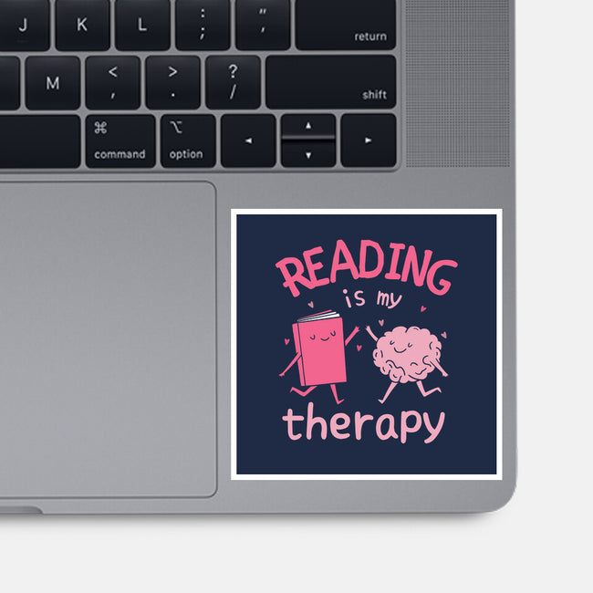 Reading Is My Therapy-None-Glossy-Sticker-brunopires