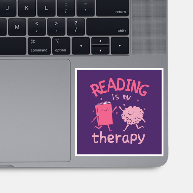 Reading Is My Therapy-None-Glossy-Sticker-brunopires