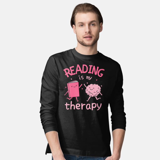 Reading Is My Therapy-Mens-Long Sleeved-Tee-brunopires