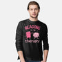 Reading Is My Therapy-Mens-Long Sleeved-Tee-brunopires