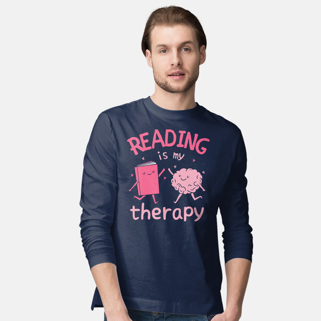 Reading Is My Therapy-Mens-Long Sleeved-Tee-brunopires