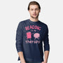 Reading Is My Therapy-Mens-Long Sleeved-Tee-brunopires