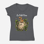 Le Petit Dino-Womens-V-Neck-Tee-GoshWow