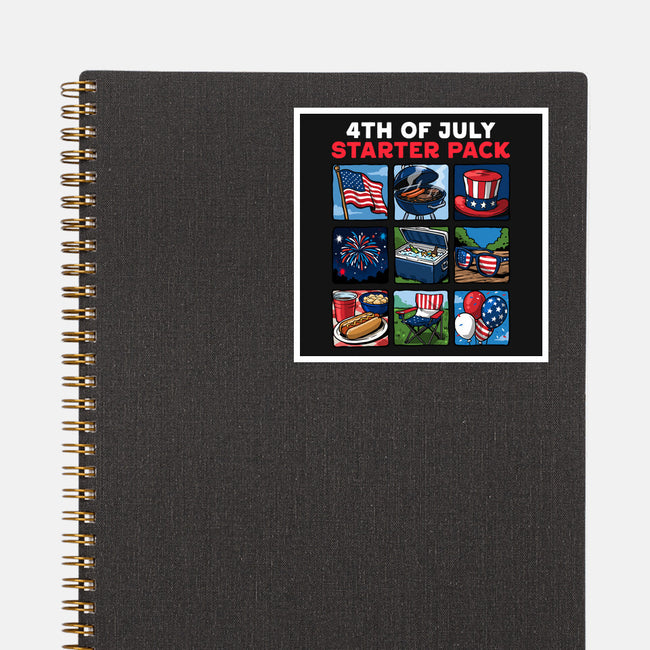 Fourth Of July Starter Pack-None-Glossy-Sticker-GoshWow