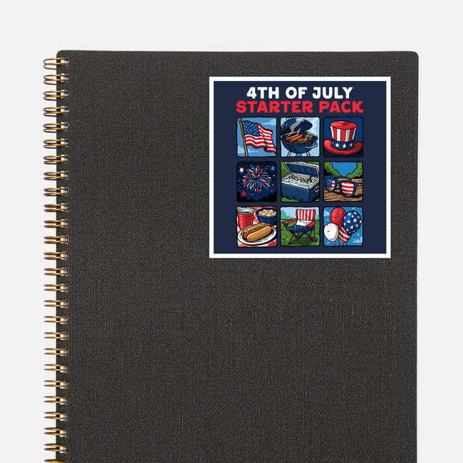 Fourth Of July Starter Pack-None-Glossy-Sticker-GoshWow