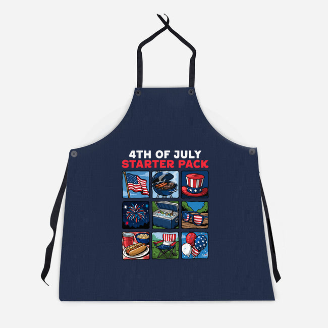 Fourth Of July Starter Pack-Unisex-Kitchen-Apron-GoshWow
