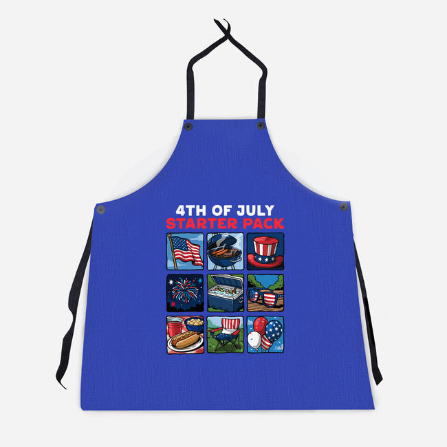 Fourth Of July Starter Pack-Unisex-Kitchen-Apron-GoshWow