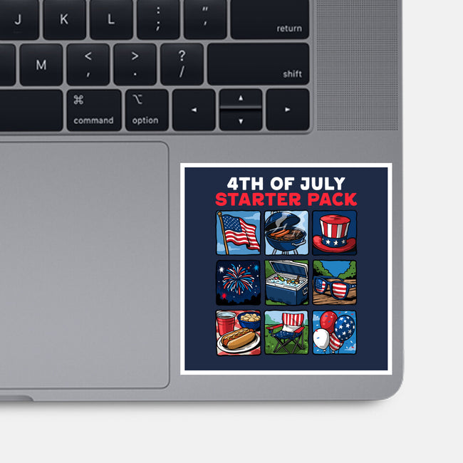 Fourth Of July Starter Pack-None-Glossy-Sticker-GoshWow