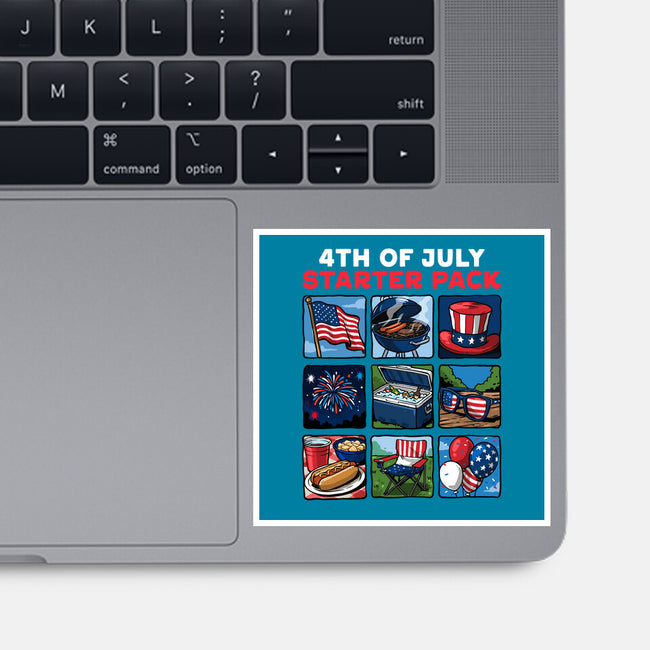 Fourth Of July Starter Pack-None-Glossy-Sticker-GoshWow