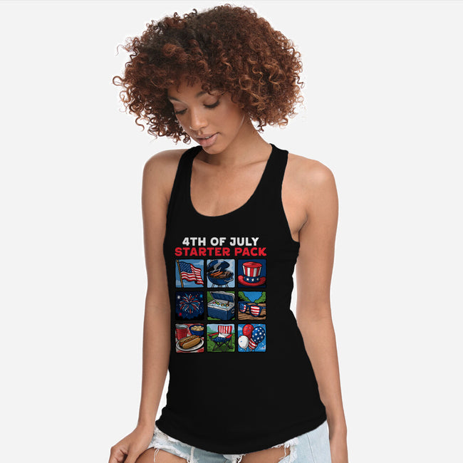 Fourth Of July Starter Pack-Womens-Racerback-Tank-GoshWow