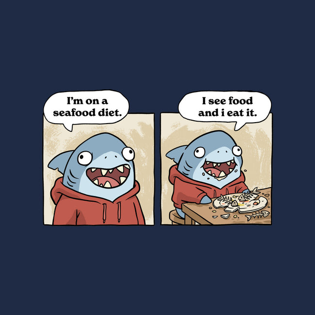 Shark Seafood Diet-Unisex-Zip-Up-Sweatshirt-GoshWow