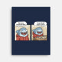 Shark Seafood Diet-None-Stretched-Canvas-GoshWow