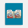 Shark Seafood Diet-None-Stretched-Canvas-GoshWow