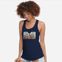 Shark Seafood Diet-Womens-Racerback-Tank-GoshWow
