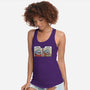 Shark Seafood Diet-Womens-Racerback-Tank-GoshWow