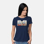 Shark Seafood Diet-Womens-Basic-Tee-GoshWow