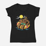 Cryptid Summer-Womens-V-Neck-Tee-GoshWow
