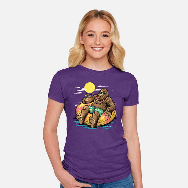 Cryptid Summer-Womens-Fitted-Tee-GoshWow