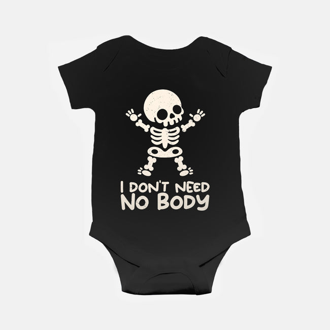 No Body Skeleton-Baby-Basic-Onesie-NemiMakeit