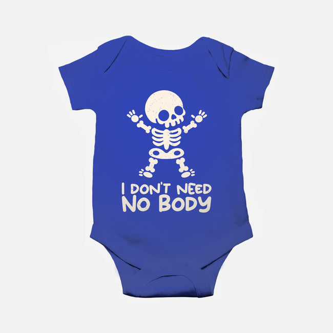 No Body Skeleton-Baby-Basic-Onesie-NemiMakeit