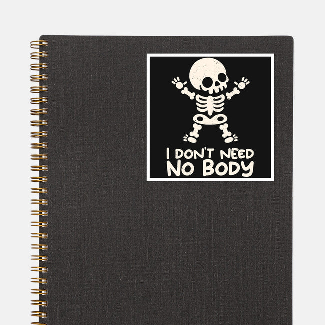No Body Skeleton-None-Glossy-Sticker-NemiMakeit