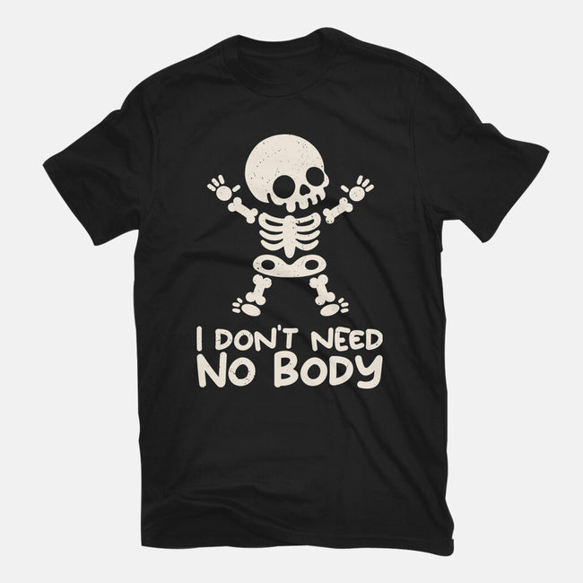 No Body Skeleton-Womens-Basic-Tee-NemiMakeit
